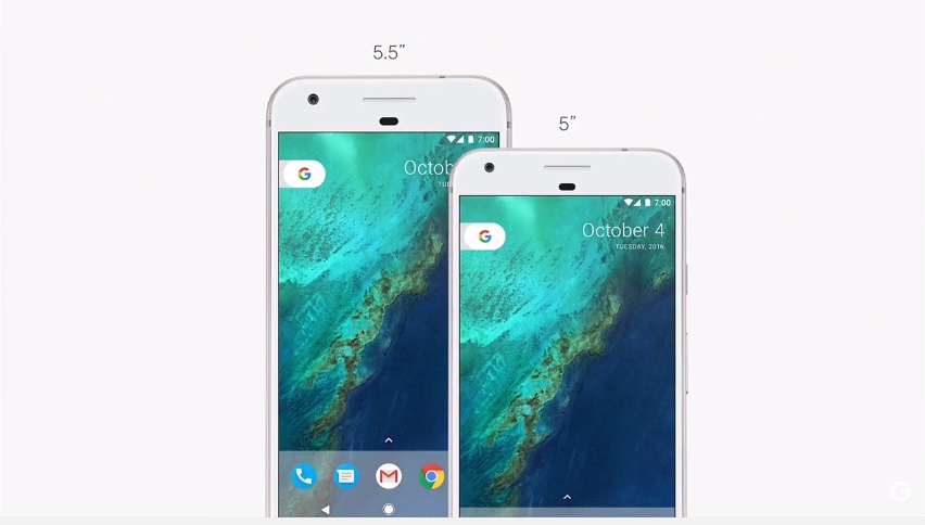 Google Pixel Phone 2 sizes 5” or 5.5”