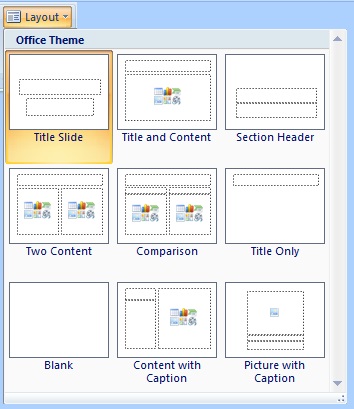 Microsoft Powerpoint Layout