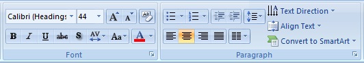 Microsoft Powerpoint Mini Toolbar