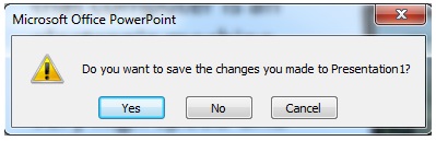 Microsoft Powerpoint Closing a Presentation2