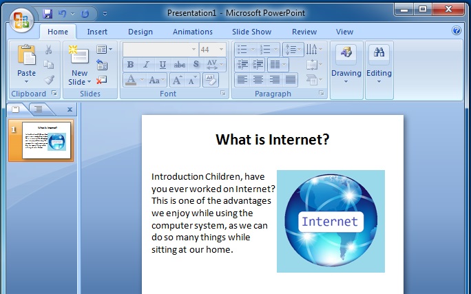 Microsoft Powerpoint To Insert a New Slide2