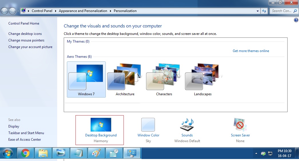 Windows Settings - Desktop Background2