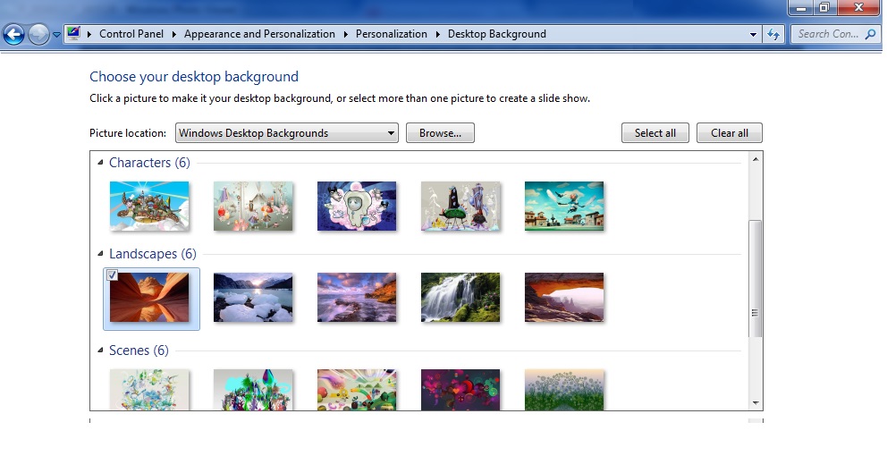 Windows Settings - Desktop Background3