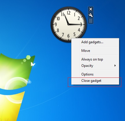 Windows Settings - Gadget and choose Add option2